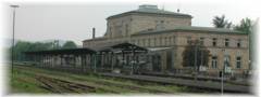 Bahnhof Bad Kissingen gesehen von der ehemaligen Gterhalle